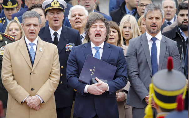Milei en un acto